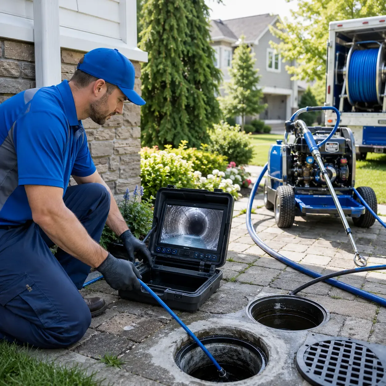 Outdoor drain cleaning professionals serving Gray, LA